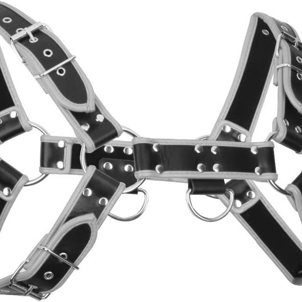 Harness for Man Adjustable Leather Harness Body Chest Half Harness Punk Belt Clu
